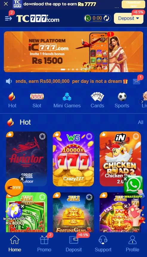 TC777 Game Features